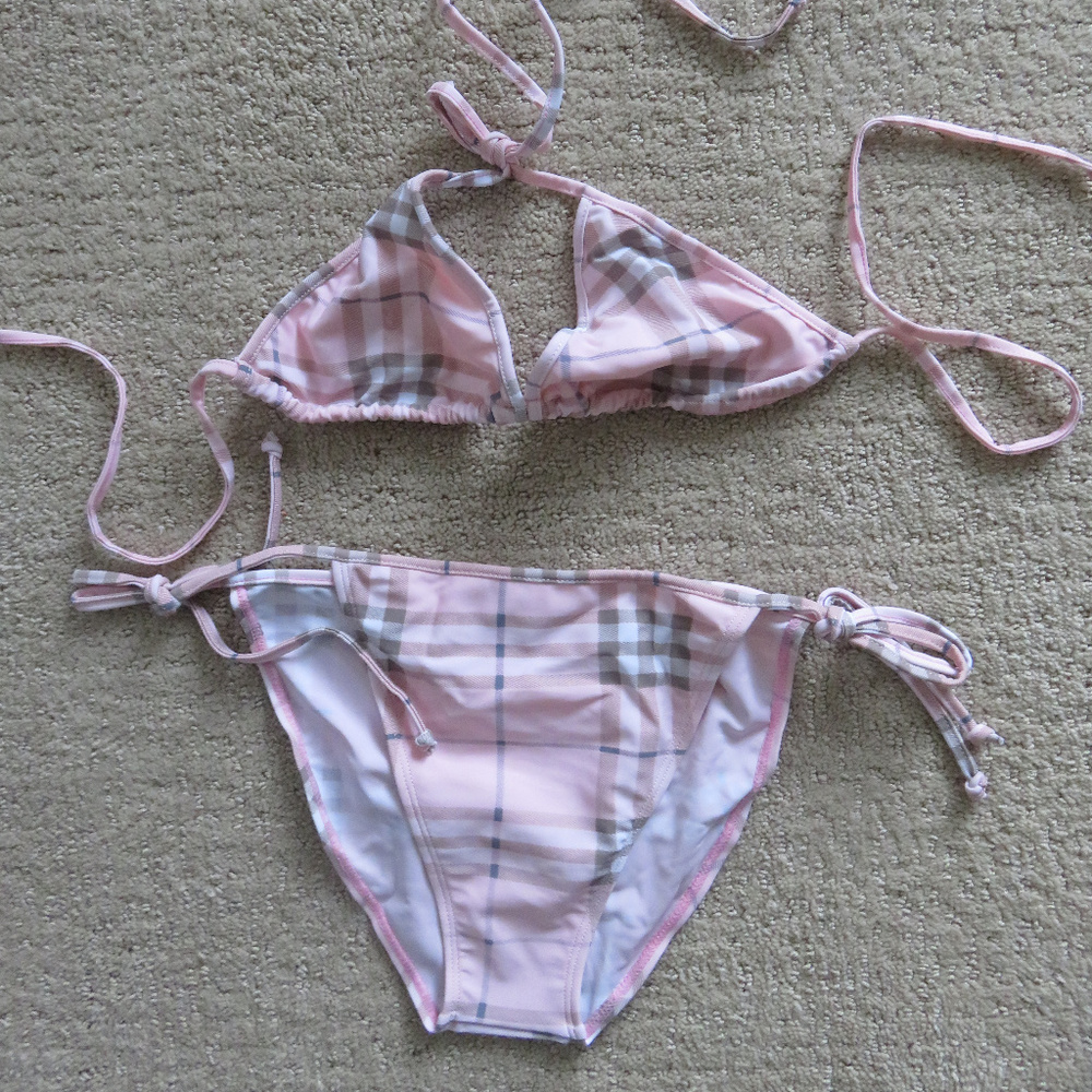 2x Brand new 2ps Bikini Set  pink tan size M - Picture 2 of 2
